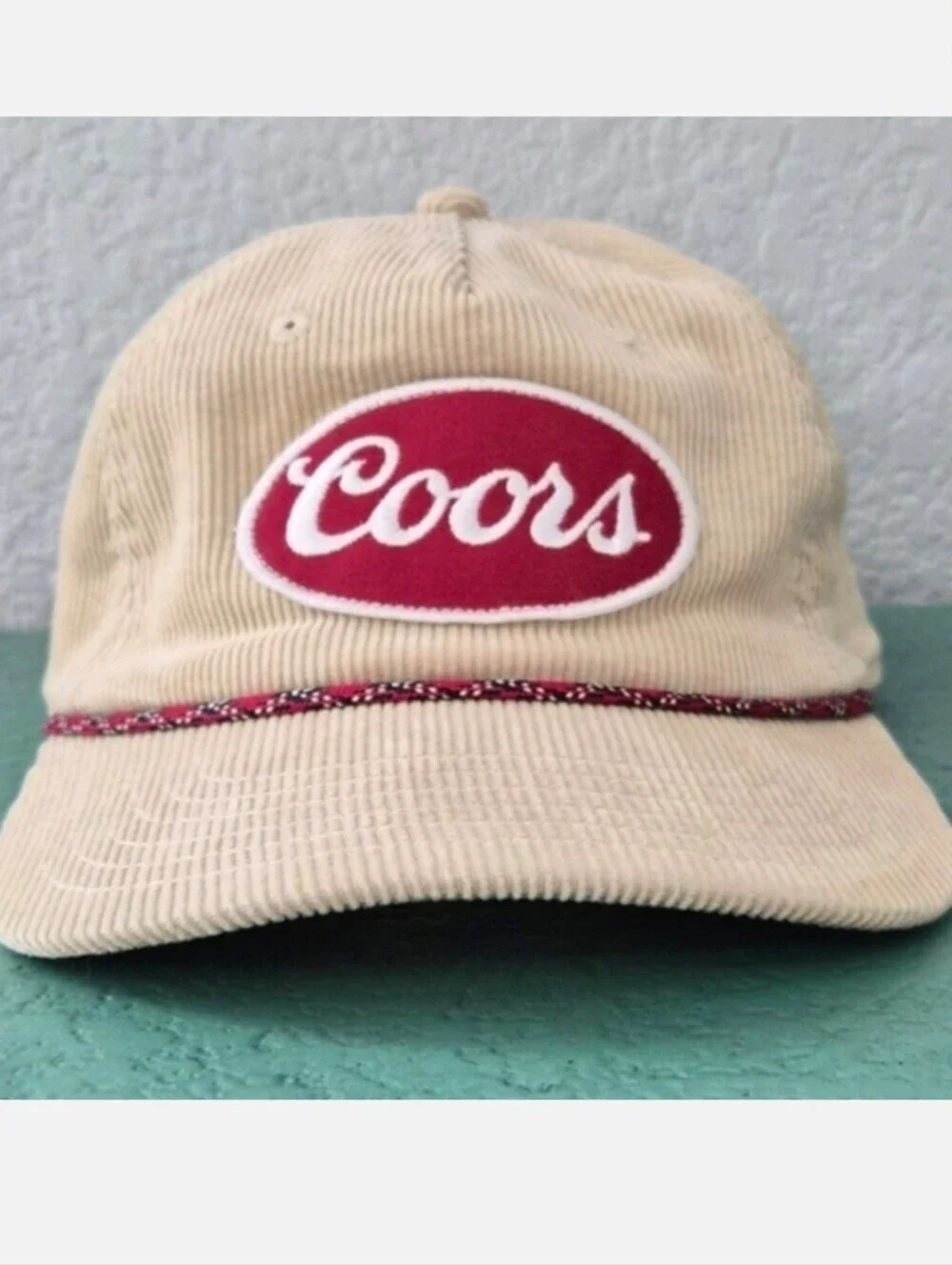 Coors Banquet Corduroy Rope Hat Snapback OS Vinrage Inspired Americana